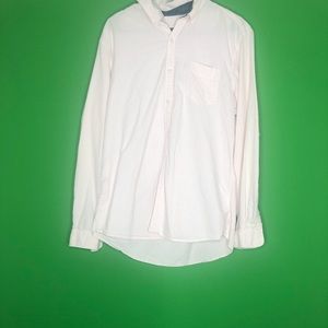 Casual vertical stripe patterned button down